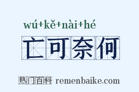 亡可奈何是什么意思的图片